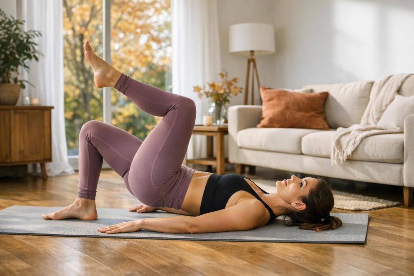 Glutei forti in autunno: una routine di resistenza per casa senza attrezzi