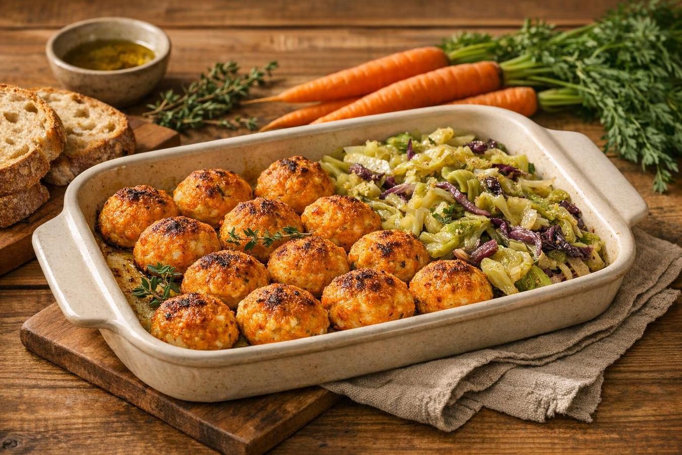 Polpette di carote e ricotta al forno: una cena morbida per le sere d&rsquo;ottobre