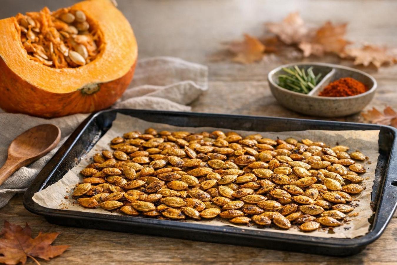 Semi di zucca freschi: come pulirli e tostarli senza bruciarli