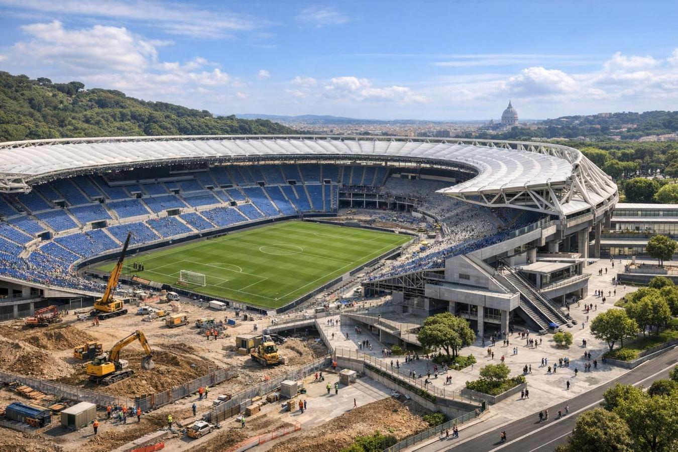 Stadio Olimpico da 150 milioni: il modello 365 giorni alla prova della gestione