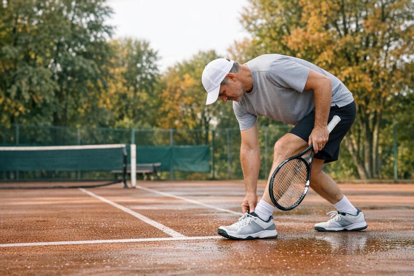Tennis e padel dopo la pioggia: come valutare campo, scarpe e riscaldamento