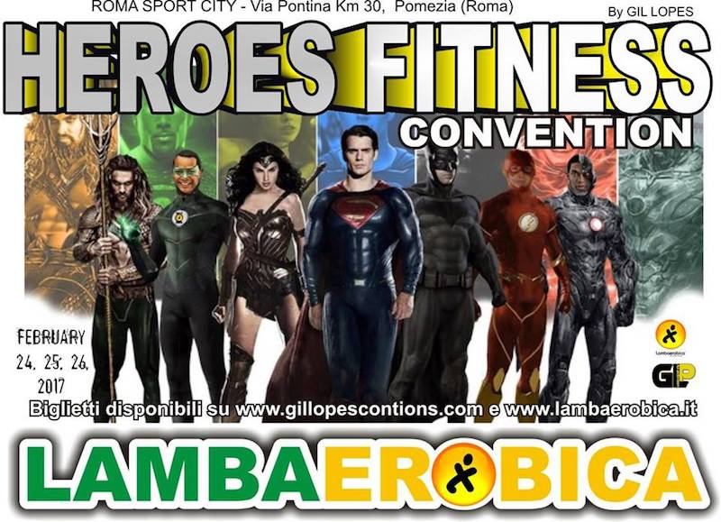Lambaerobica alla Heroes Fitness Convention di Pomezia