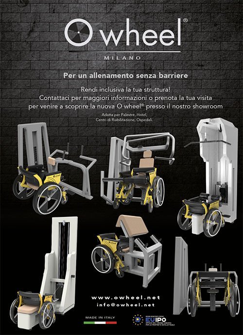 O wheel consente ai disabili di poter effettuare una serie di esercizi che fino a oggi erano loro preclusi