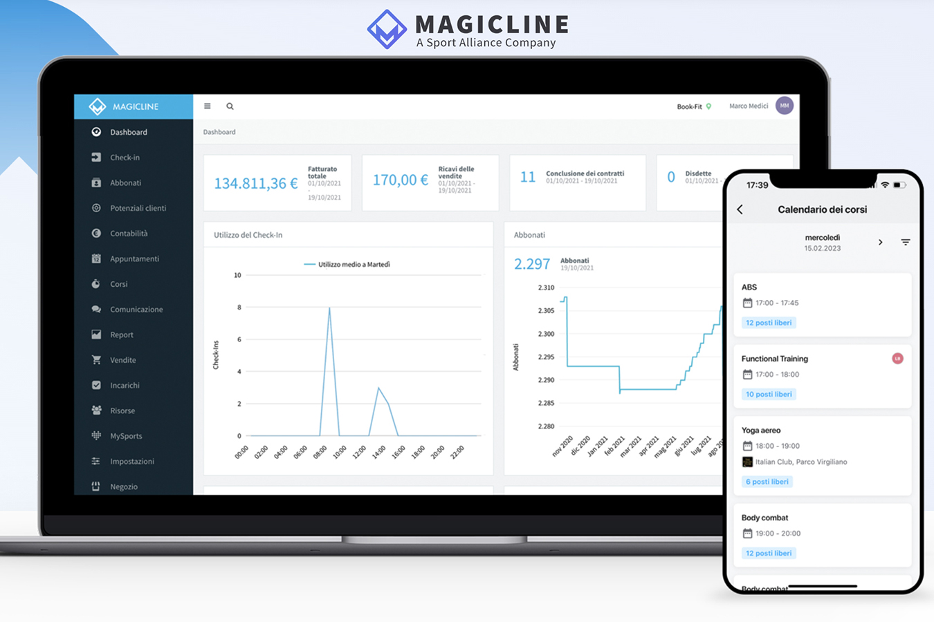 Magicline software per palestre più utilizzato in Europa