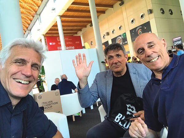 Gianluca Scazzosi, Gerardo Ruberto e Fabio Swich, amici e veterani del fitness.