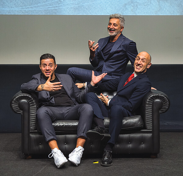 Emanuele Pianelli insieme a Paolo Ricchi durante il sistema RICHFit