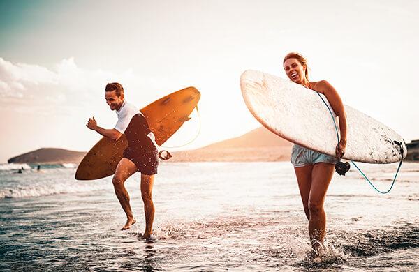 Tavole da surf per diverse condizioni di onde e livelli di abilità