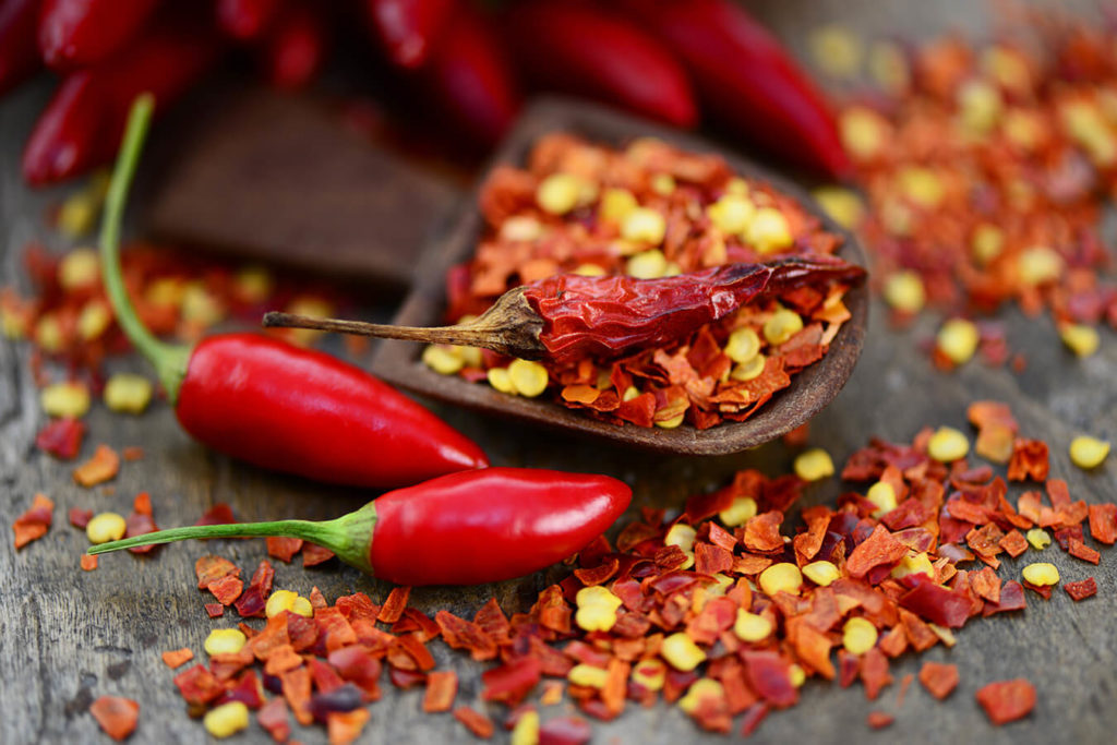 Chili pepper: spiciness and fat burning properties