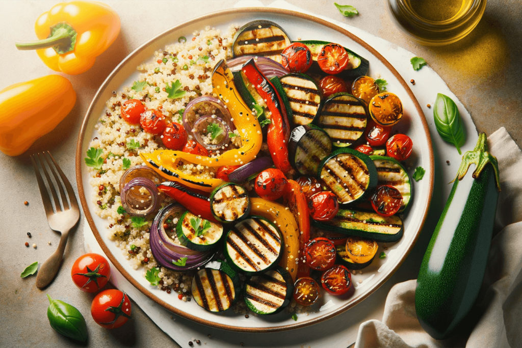 Insalata di Quinoa con Verdure Grigliate