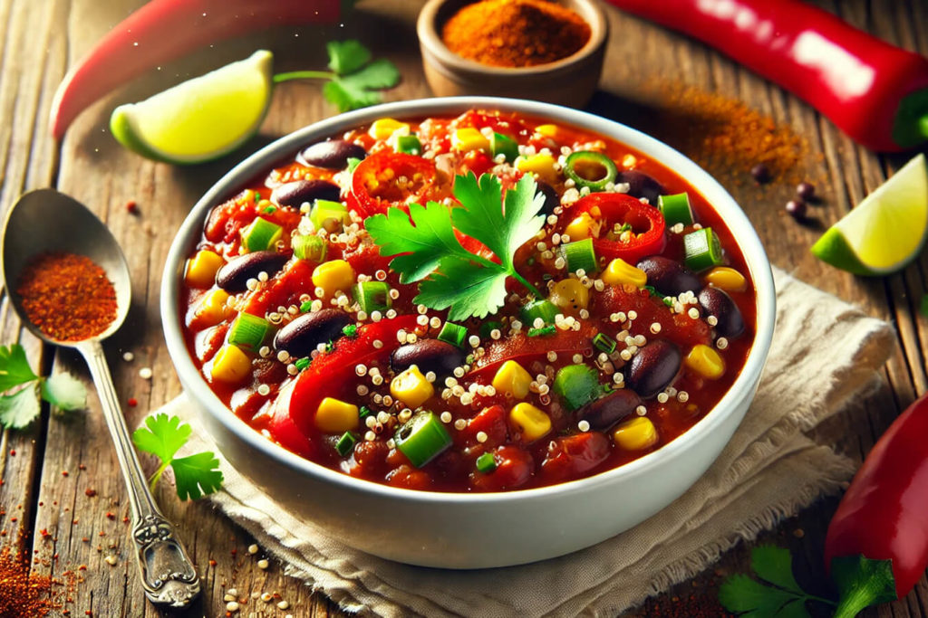Chili Vegetariano con Quinoa Ricetta