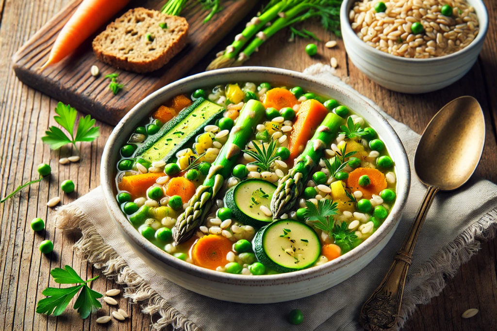 Minestrone Primaverile con Orzo: Ricetta