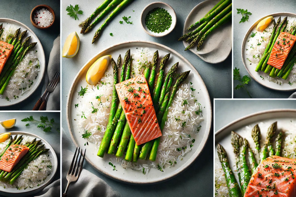 Salmone al Vapore con Asparagi e Riso Basmati ricetta