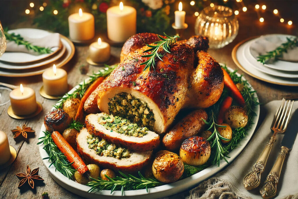 Cappone ripieno per quattro persone: ricetta completa