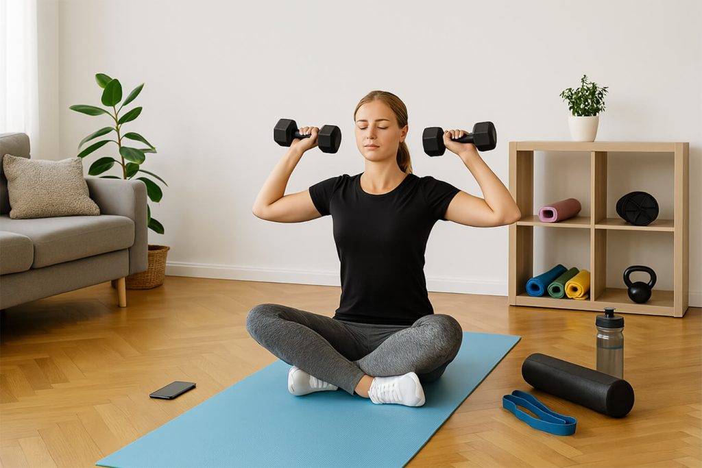 Come creare un angolo fitness in casa con poco spazio