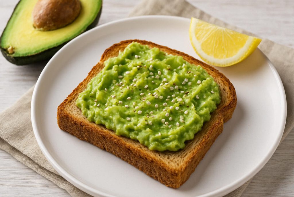 Ricetta 2: Toast integrale con avocado e semi di sesamo
