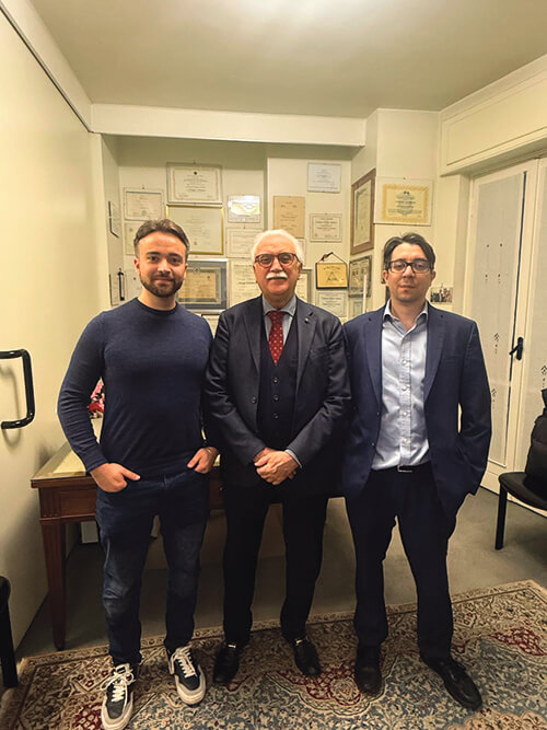 Da sinistra Alessandro Tarricone, Giorgio Calabrese e Gianluca Tordi