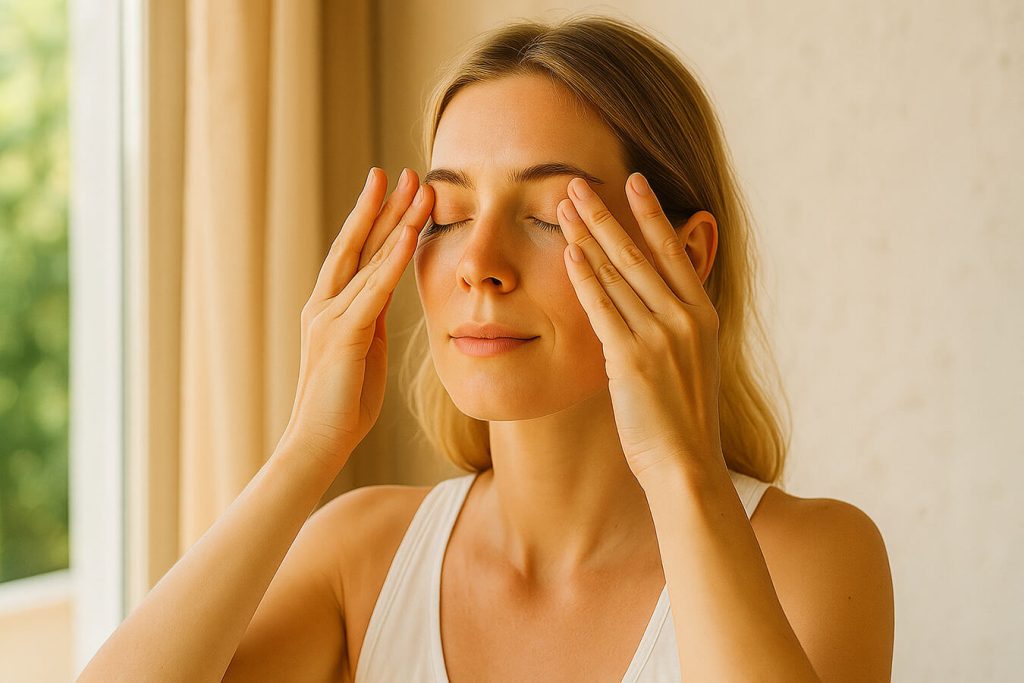 Benessere Occhio: yoga facciale contro il sole estivo
