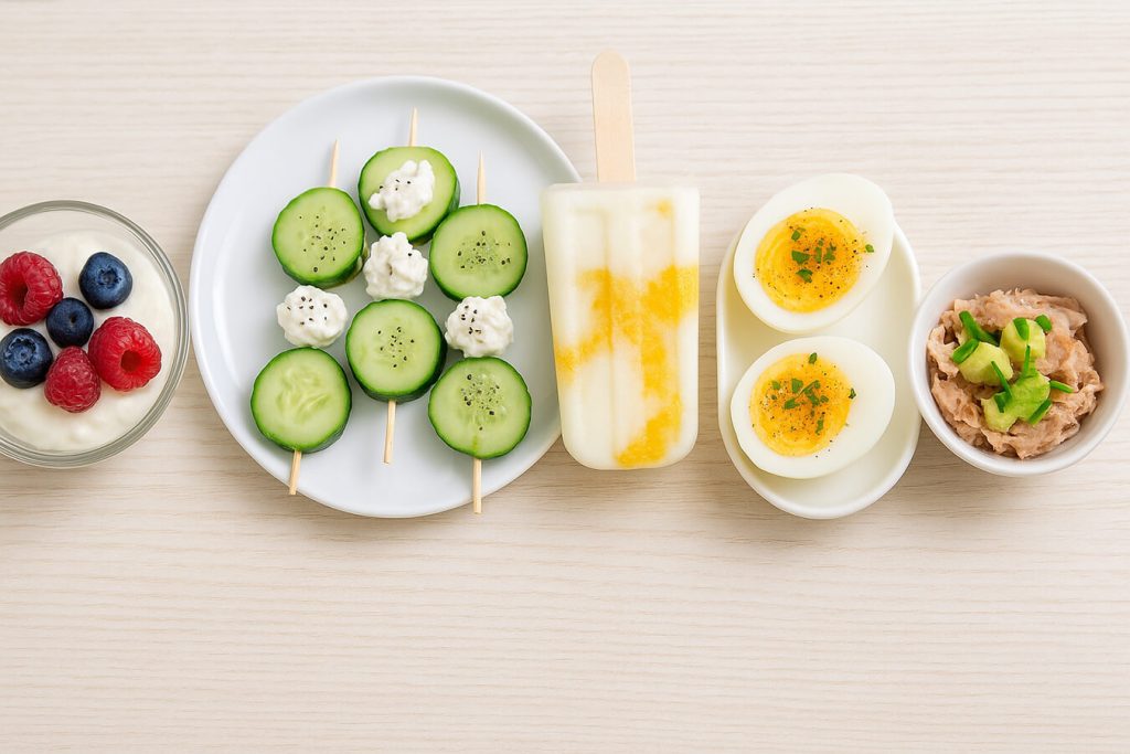 Snack estivi proteici: 5 ricette sotto i 100 kcal