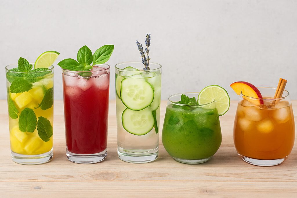 Mocktail rilassanti: 5 bevande detox da gustare senza alcol