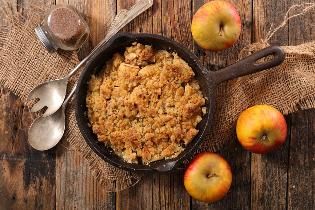 Crumble di mele leggero: dolce che ti fa bene