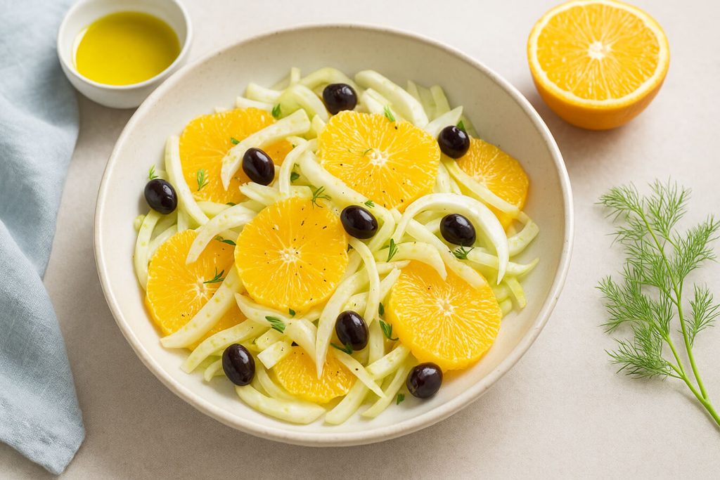 Insalata di finocchi e arance ricetta leggera