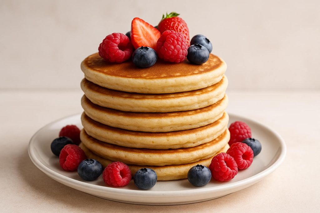 Pancake allo yogurt leggeri e sani: ricetta
