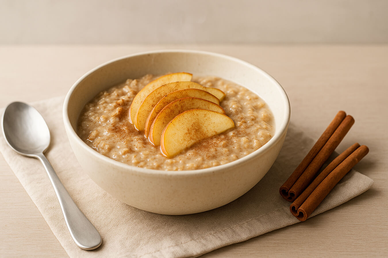Porridge mele e cannella: Ricetta