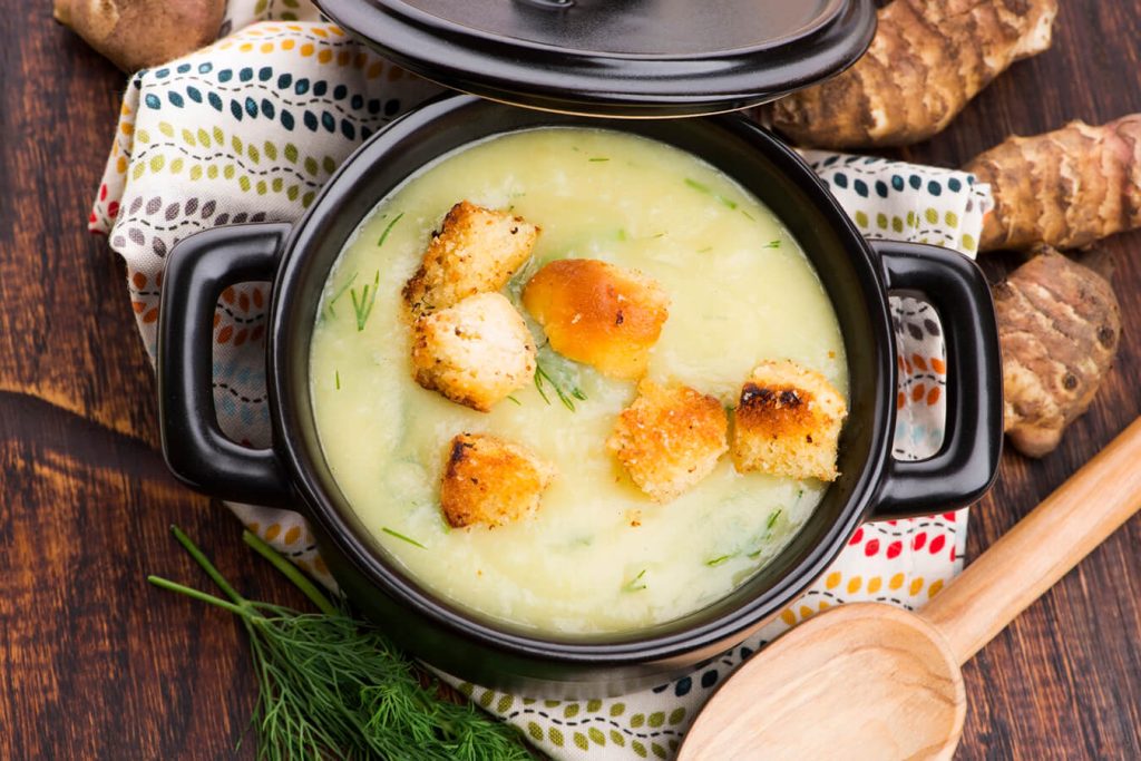 Crema di topinambur light: ricetta