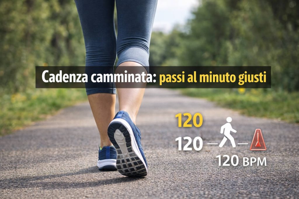 Cadenza camminata: passi al minuto giusti