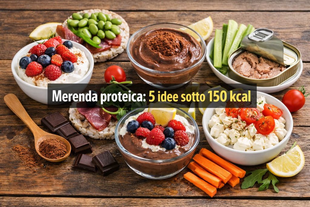 Merenda proteica: 5 idee sotto 150 kcal