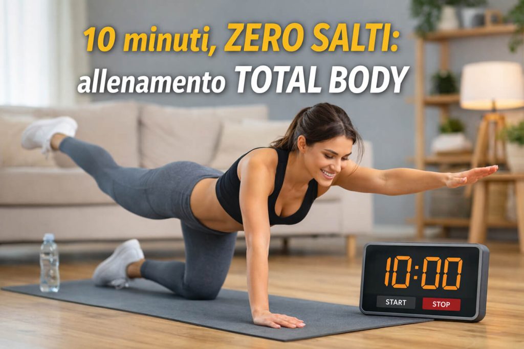 Rientro facile: allenamento di 10 minuti senza salti