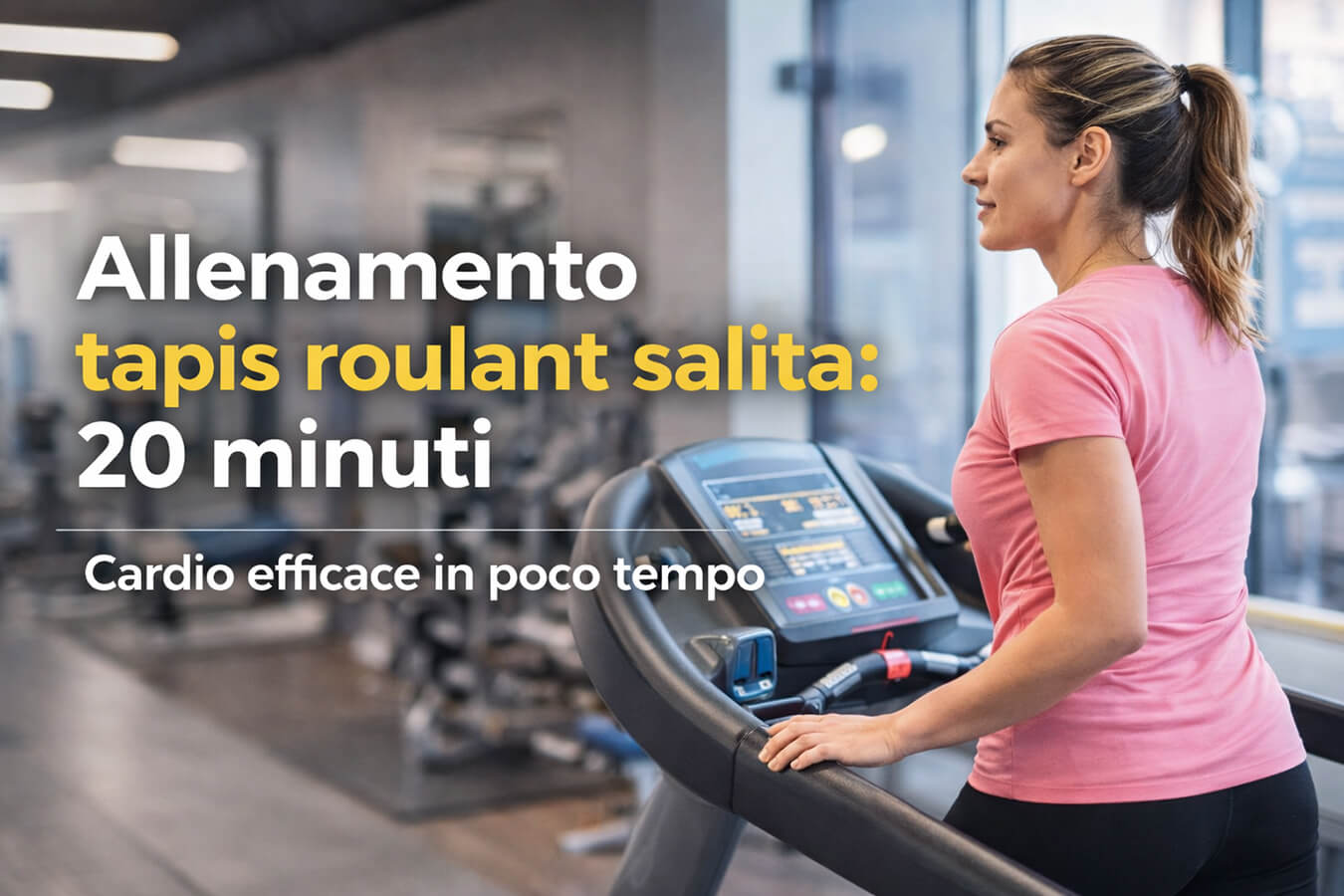 Tapis roulant in salita: schema di 20 minuti