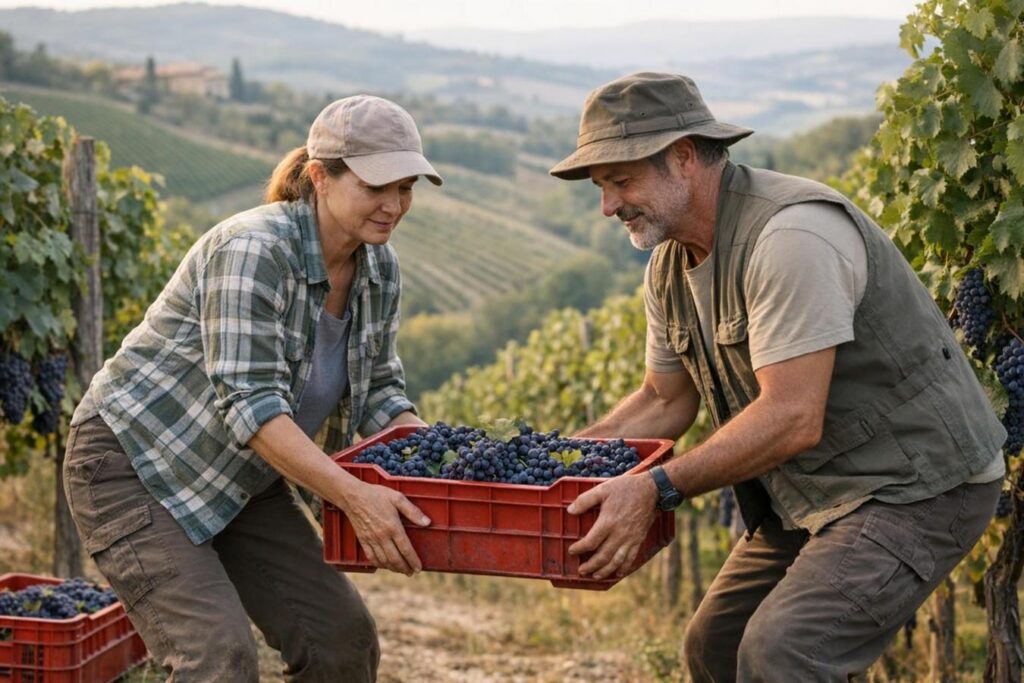 Vendemmia amatoriale: preparare il corpo a piegamenti, prese e cassette