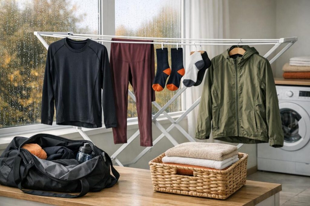 Abbigliamento tecnico d’autunno: lavarlo e asciugarlo senza trattenere odori