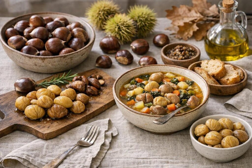 Castagne nei pasti d’ottobre: come usarle senza sommarle a pane e pasta
