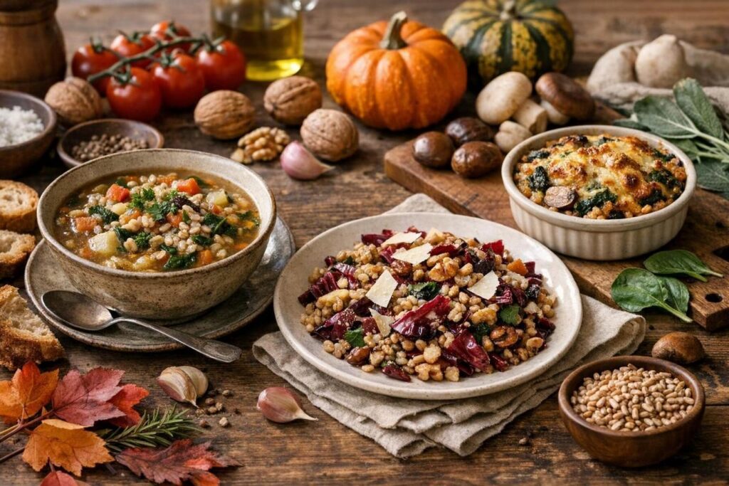 Farro d’autunno: benefici, tre ricette e come usarlo al meglio nei pasti di ottobre