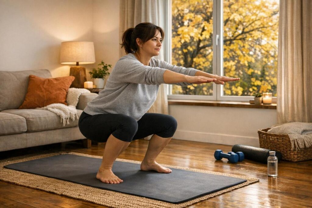Ginocchia in salute in autunno: routine semplice di prevenzione, esercizi e accorgimenti quotidiani