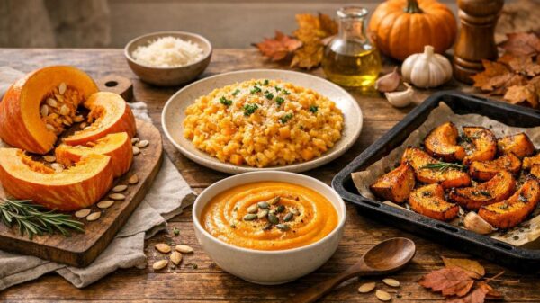 Zucca d’ottobre: tre ricette veloci e morbide per la tavola di stagione